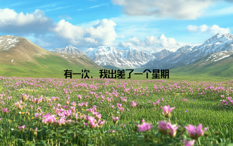 有一次, 我出差了一个星期