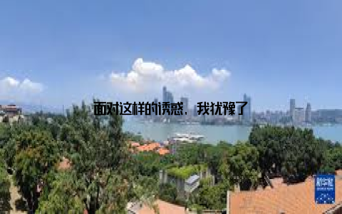 面对这样的诱惑, 我犹豫了