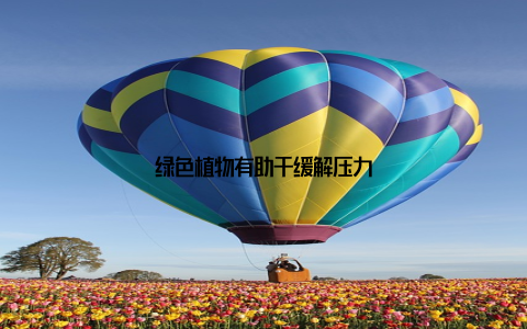 绿色植物有助于缓解压力