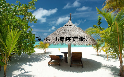 接下来, 我要说的是绿萝