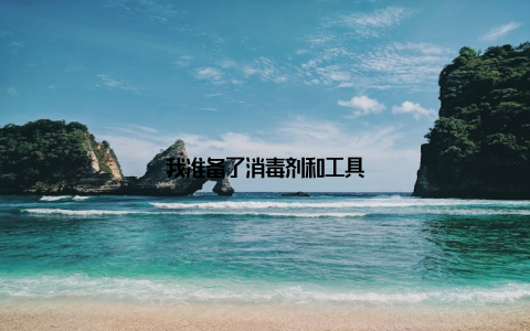 我准备了消毒剂和工具